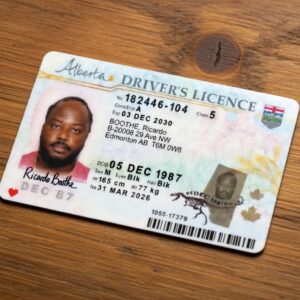 Private assistance checklist for Alberta drivers license renewal guidance